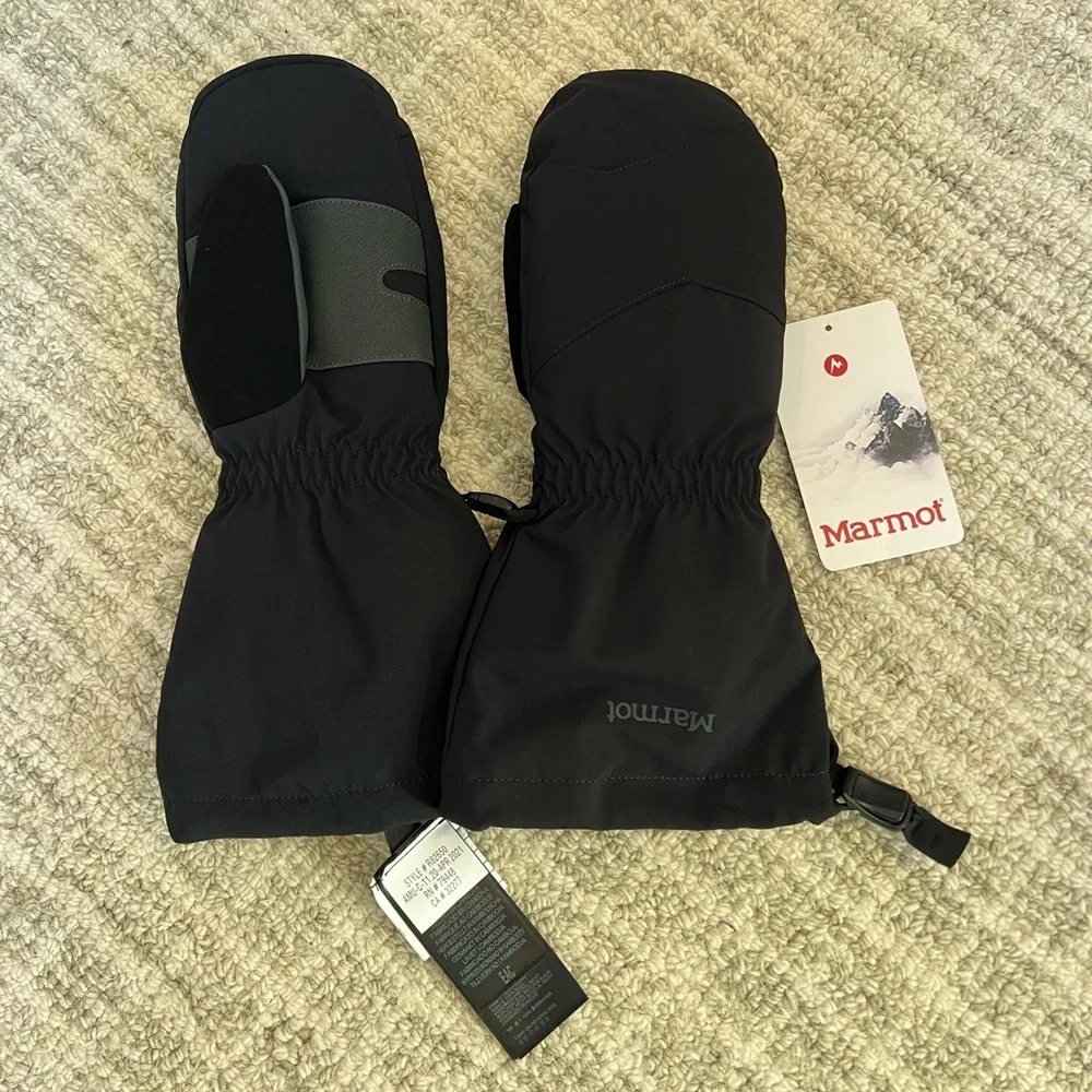 Marmot Black Kids Glade Mitt Size XL